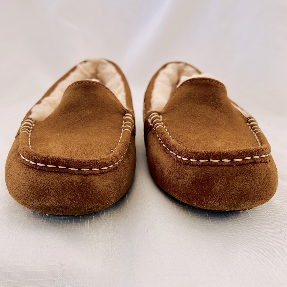 New / UGG~Tan Suede Loafers / Ansley Slipper~Ultimate In Luxury & Comfort - Picture 4 of 16